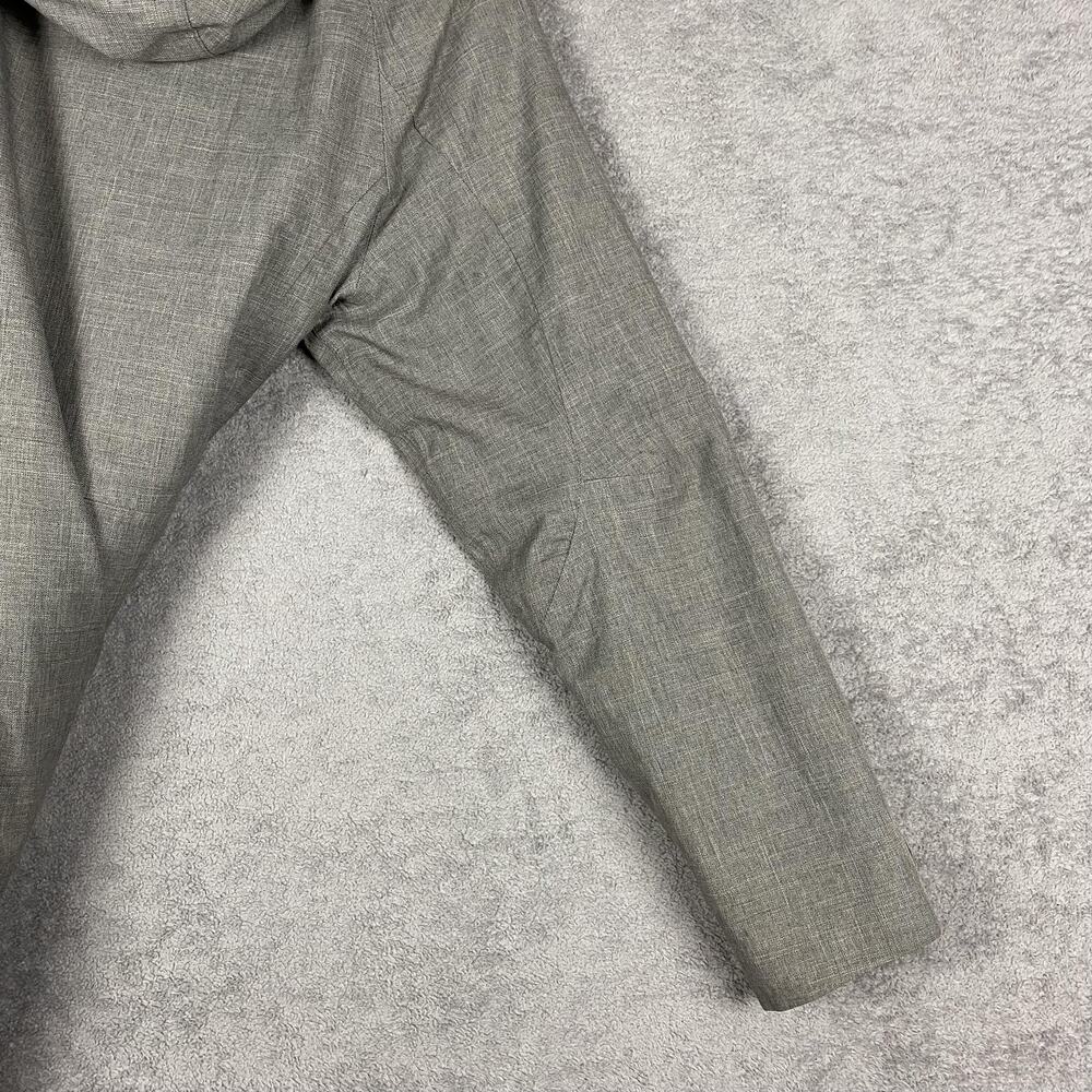 LL Bean Jacket Womens Small Gray Hooded Full Zip Polyester Parka Coat Insulated - Picture 15 of 16